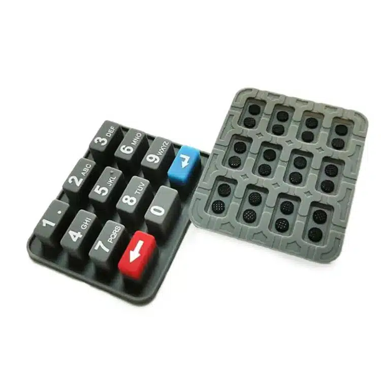 Silicone keypad assemblies for electronic interfaces by custom silicone manufacturer