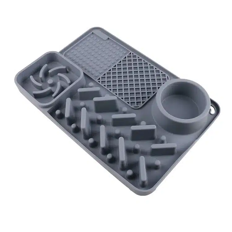 Silicone slow-feeding mat for pets from a custom silicone manufacturer