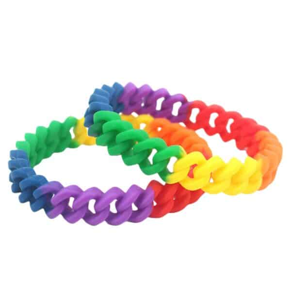 custom-silicone-twist-bracelets-colorful-flexible-chain-wristbands