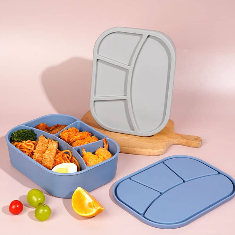 custom-silicone-lunch-box-leakproof-food-grade-bento-container
