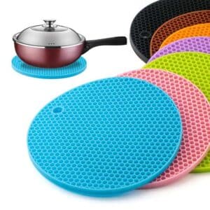 honeycomb-silicone-trivet-mats-heat-resistant-kitchen-pads