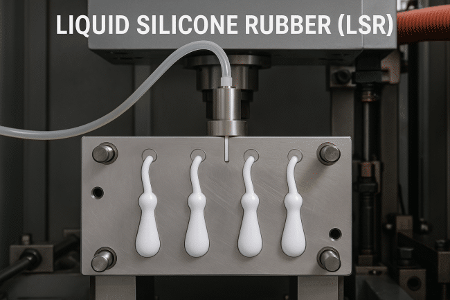Liquid silicone rubber LSR injection molding process for baby products medical grade components and high precision parts